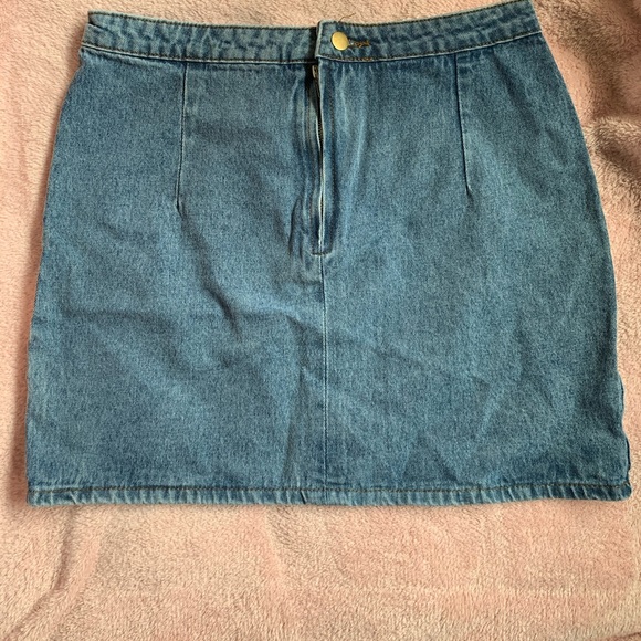 Denim zip up skirt - Picture 2 of 3